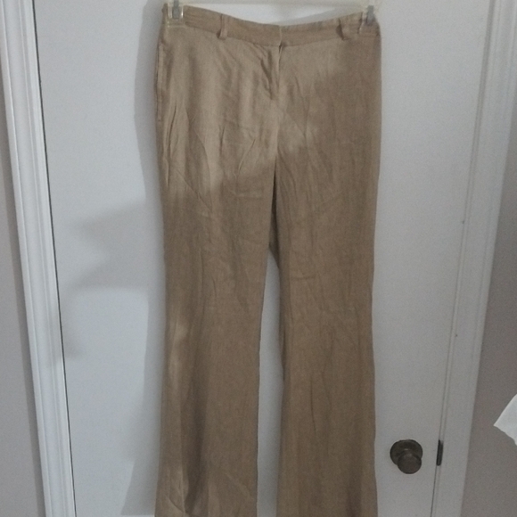 INC International Concepts Beige Flare Pants - Picture 1 of 7